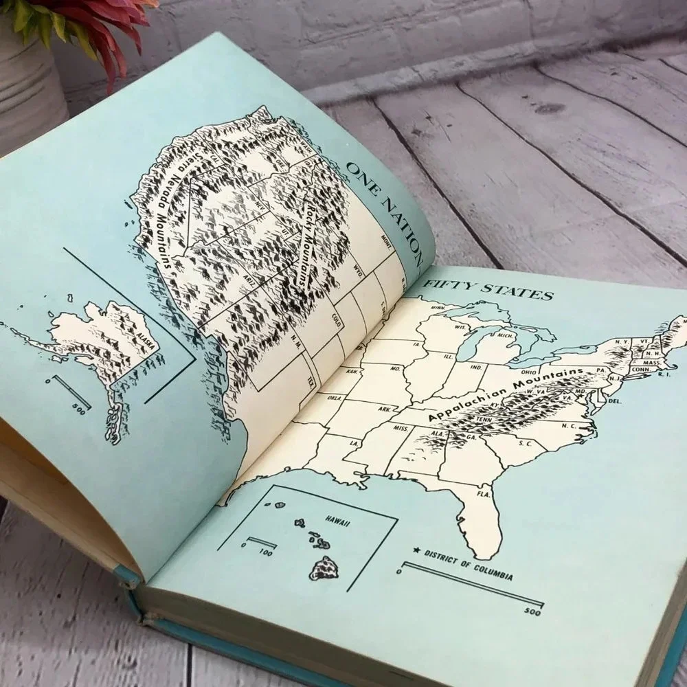 vintage book all about our 50 states 1962
